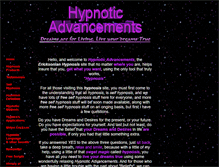 Tablet Screenshot of hypnoticadvancements.com